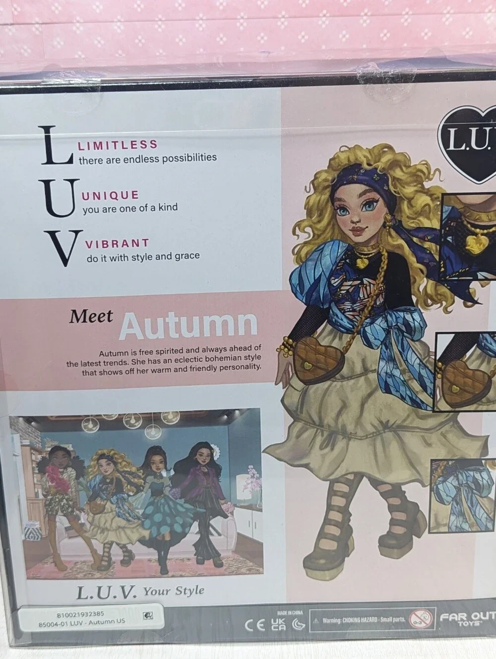 LUV Premium Fashion Doll  Autumn Boho Chic Sealed Limitless Unique Vibrant